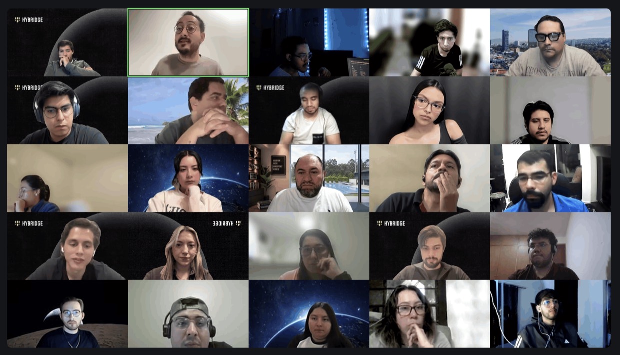Clase en vivo de Ingeniería en Videojuegos y Tecnologías Inmersivas en Línea en Hybridge Education