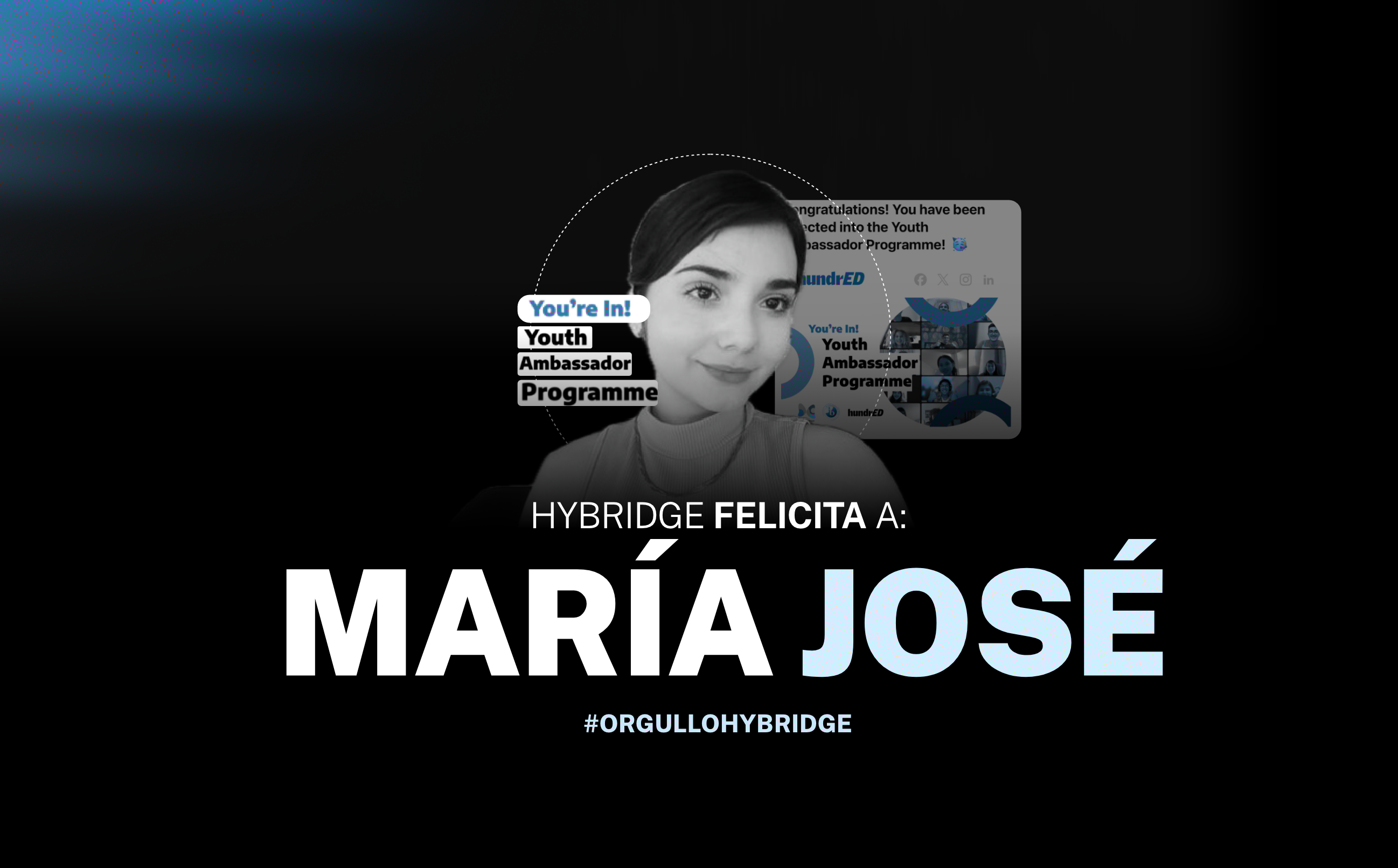 Orgullo Hybridge: María José Seleccionada como Joven Embajadora de HundrED